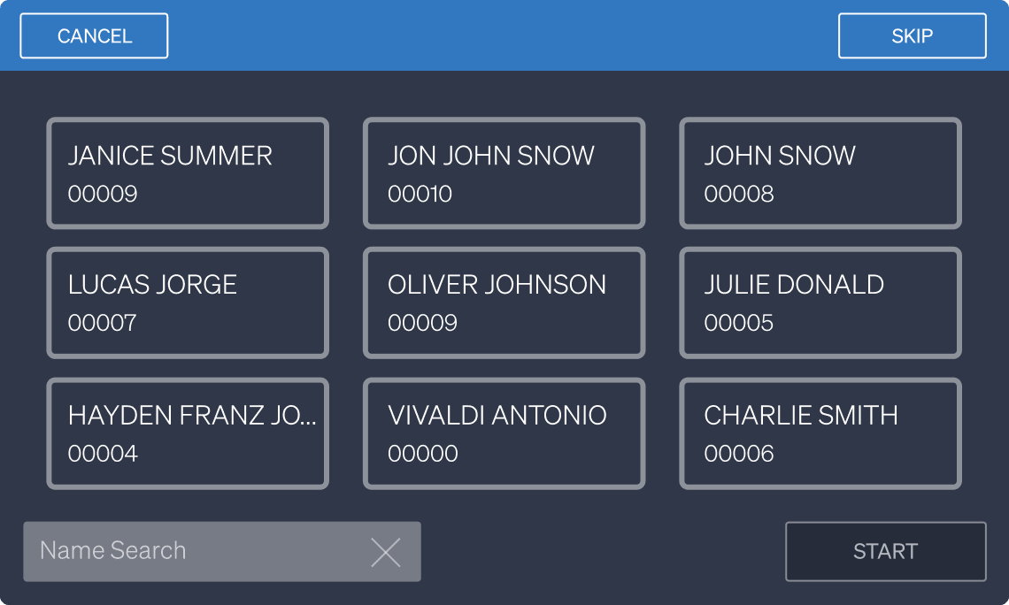 trophon3 device screen